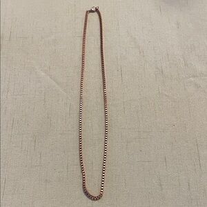 Rose Gold Box Chain Necklace - Women Jewelry